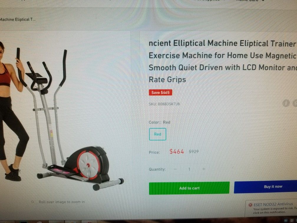 Elliptical Machine Eliptical Trainer Exercise Machine