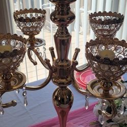 4 Gold Candelabras