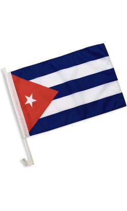 Lote de Banderas Cubanas Para Carro