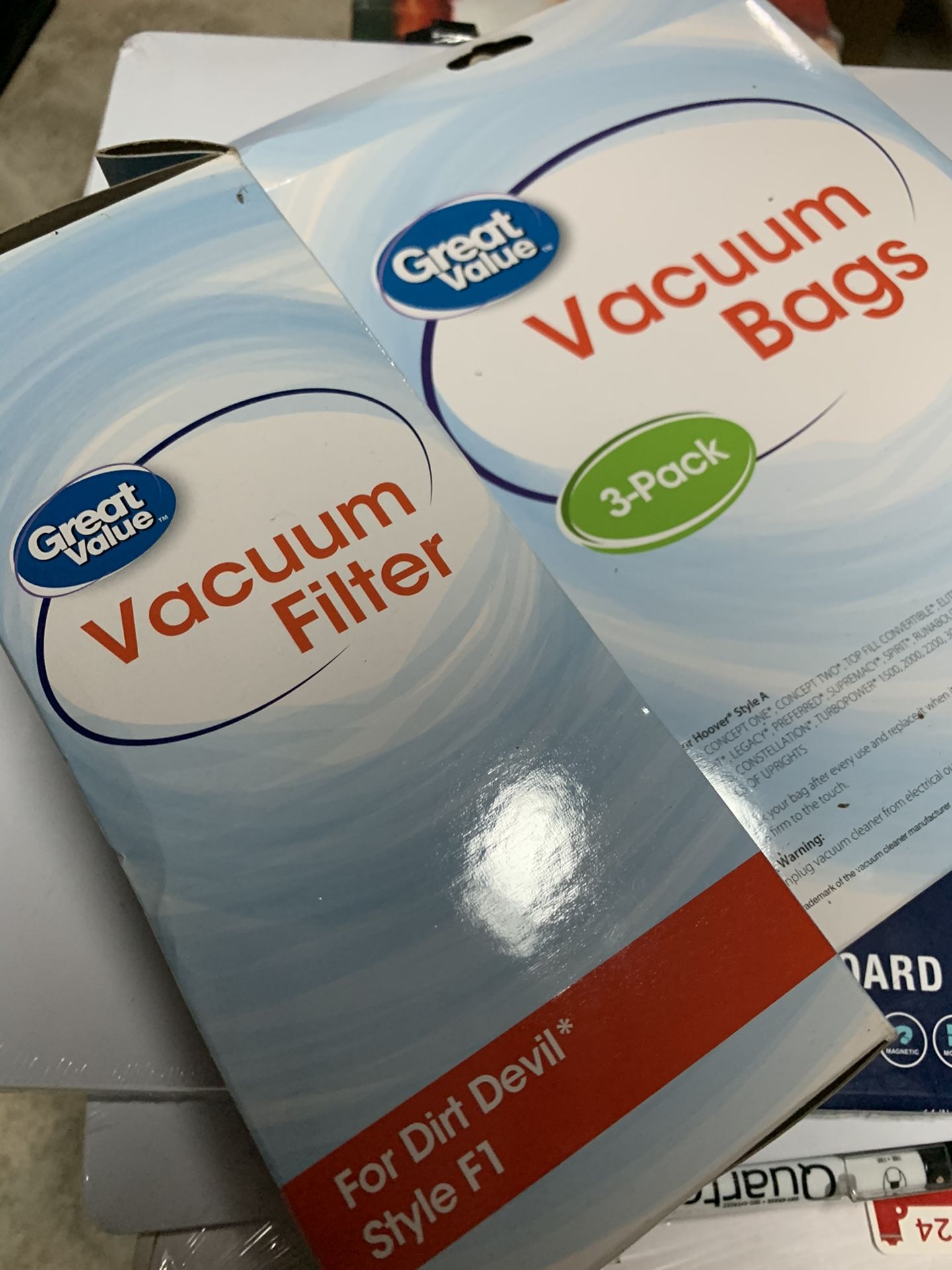 Vaccum filters and Vacuum Bags