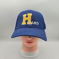 New Era 39THIRTY H Band Pit Crew Blue/Yellow  Fitted Hat S/M.  10