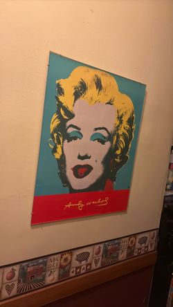 Framed Andy Warhol Marilyn Monroe Pop Art Poster