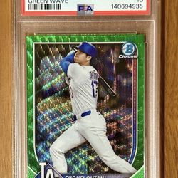 RARE Green Refractor Mint 10 Shohei Ohtani