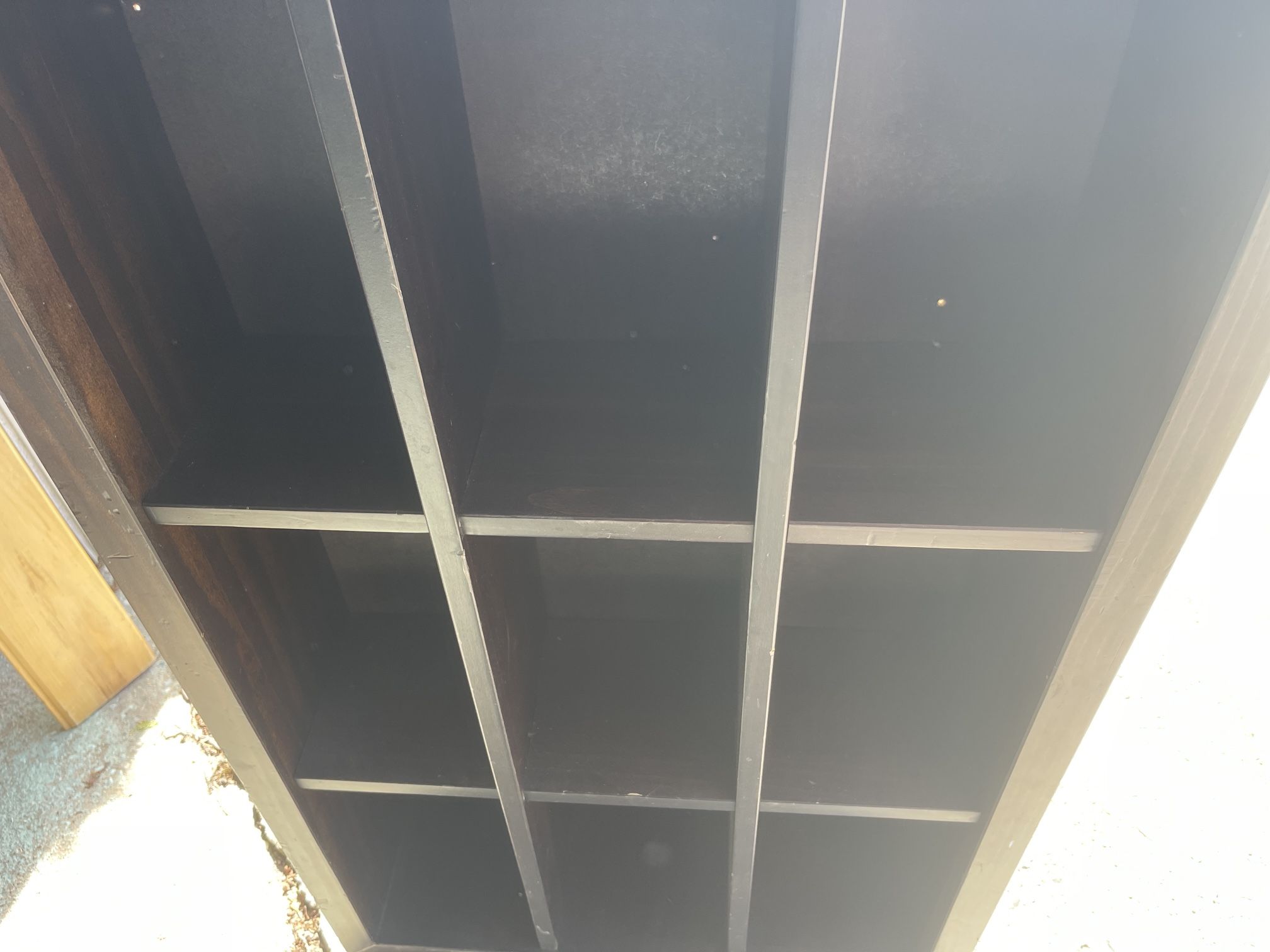 Cubic Book Desk Walnut Wood