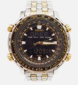 Seiko Analog Digital World Time