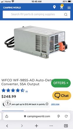 55amp rv power converter box