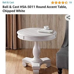 White End table