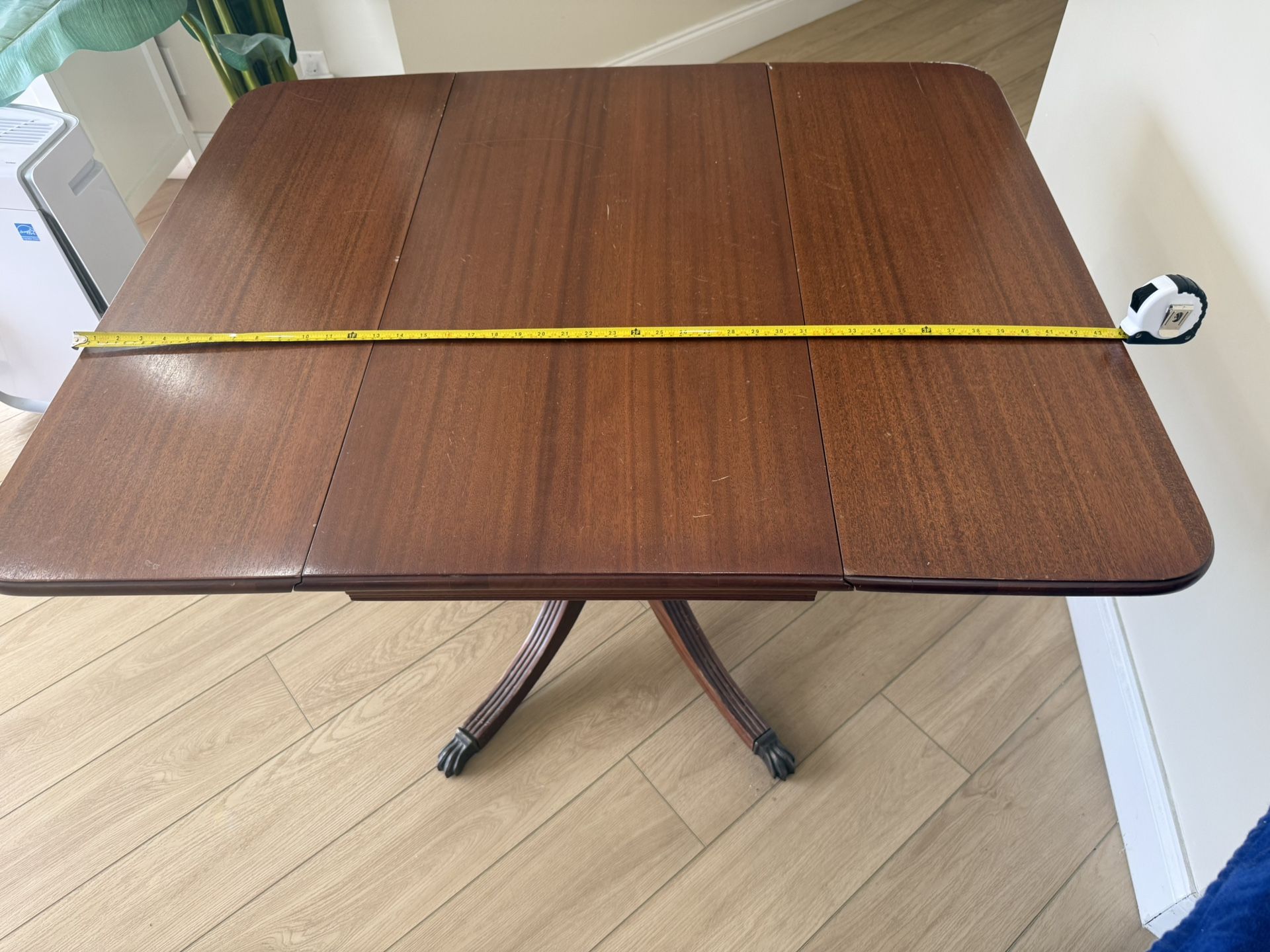 Brandt “Mahogany” drop Leaf Wood Table