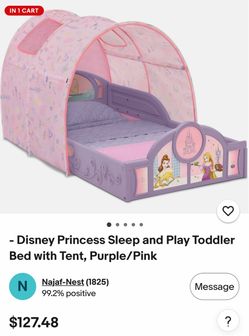 Princess Sleep and Play Bed w/ Tent