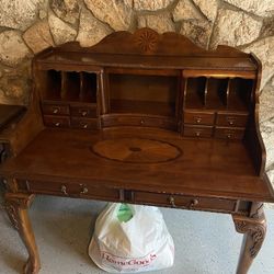 Solid Wood Secretary Desk