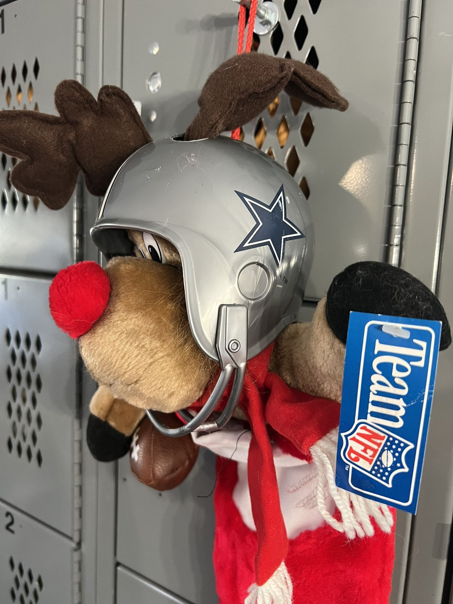 Vintage Dallas Cowboys Reindeer Christmas Stocking
