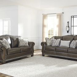 Malacara Quarry Leather Living Room Set

