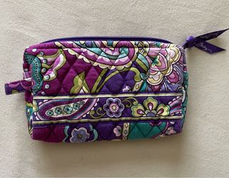 Vera Bradley Black/White Vintage Bag/Purse+Zippered  V. Bradley Versatile Zippered Soft Case+Cosmetic Case