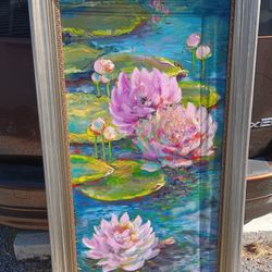 Gorgeous Hand Painted 1 Of a Kind Piece 