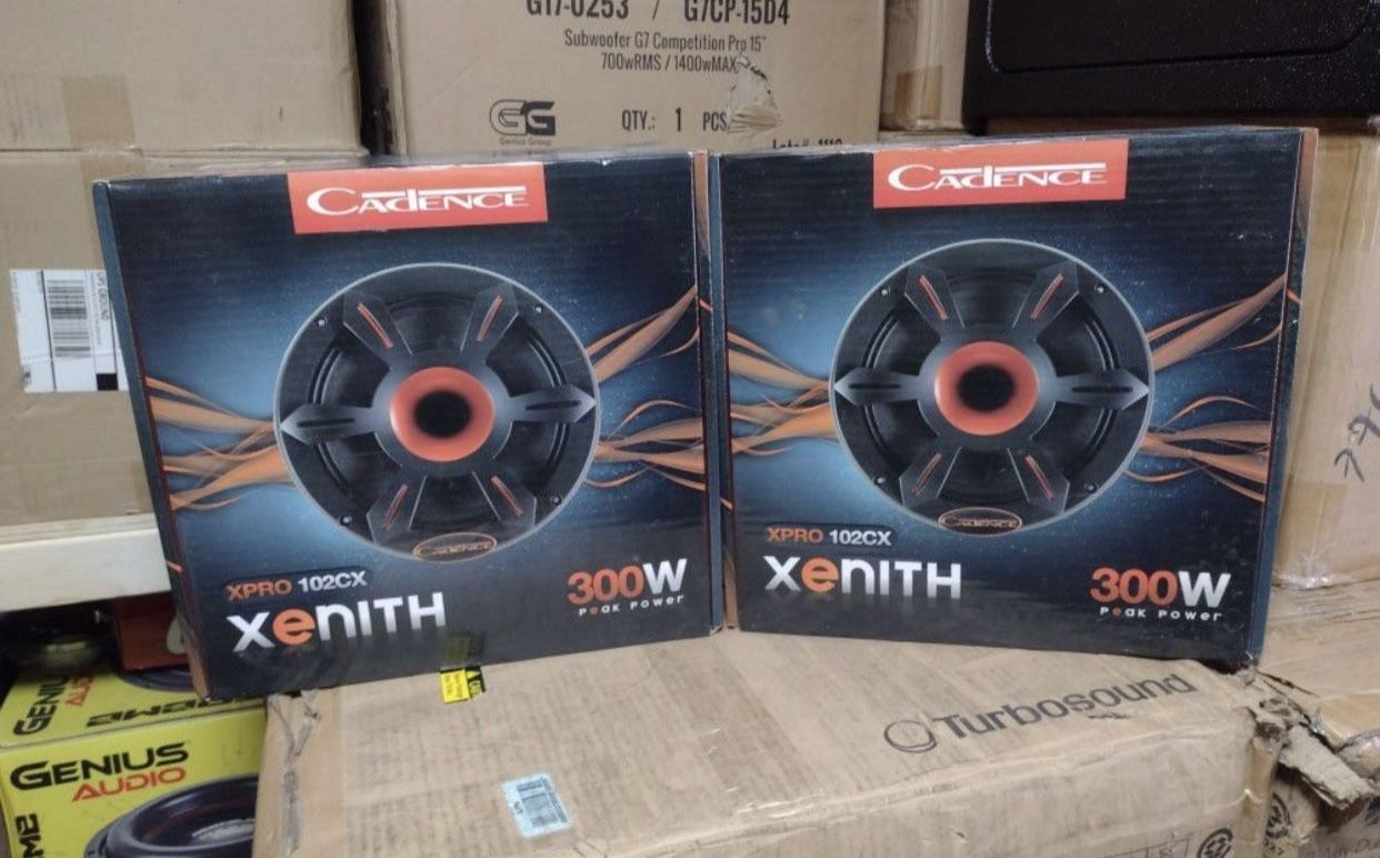 New Pair Cadence 10” Pro Midrange Speakers With Built in Compression Driver