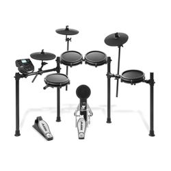 Alesis Nitro Mesh Kit Bundle with Drumsticks Drum Throne and Headphones 