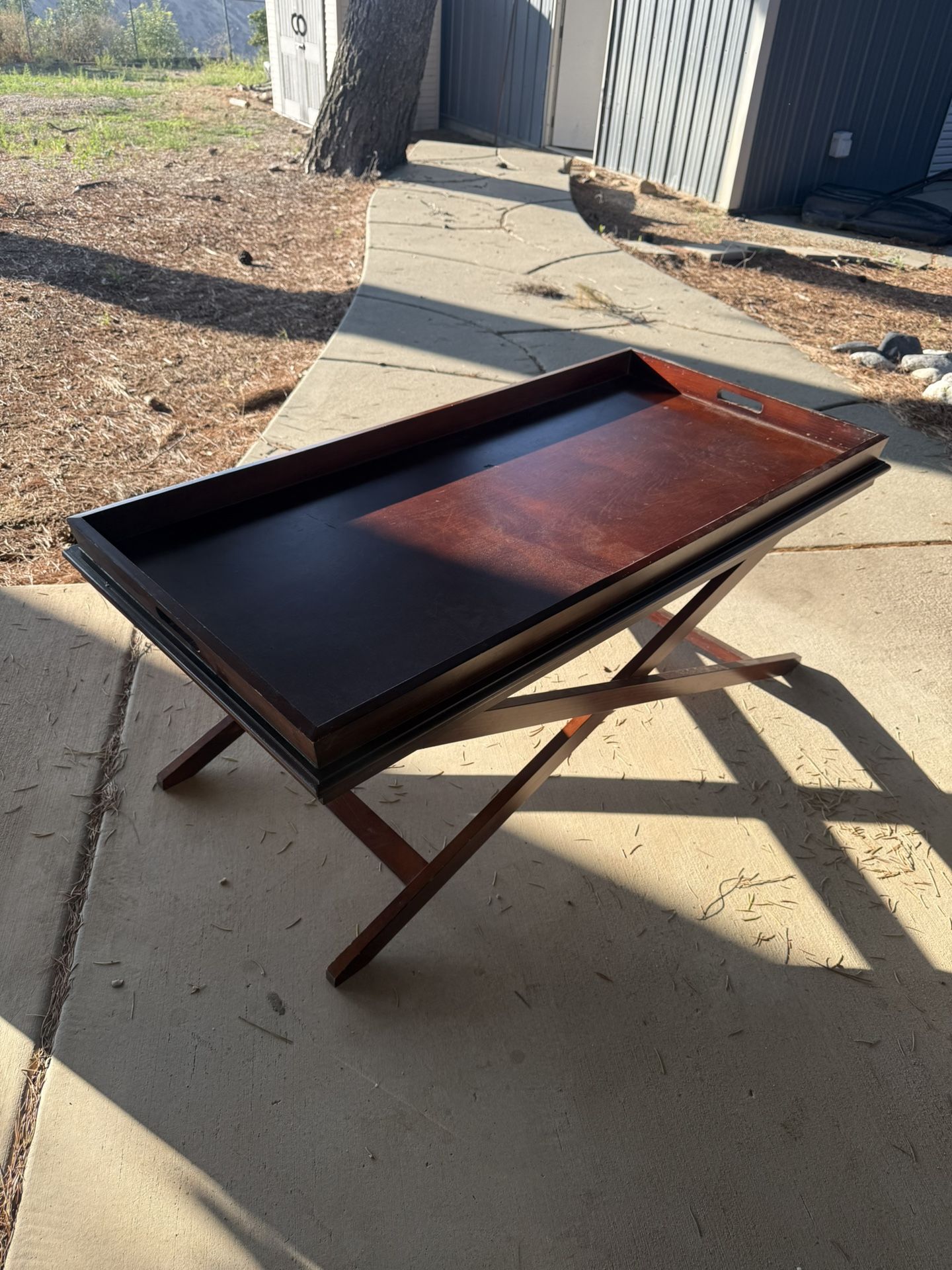 Brown Wooden Coffee Table