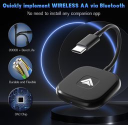 Android Auto Wireless Adapter For Wired Android Auto Car Plug & Play Easy  Setup Aa Wireless Android