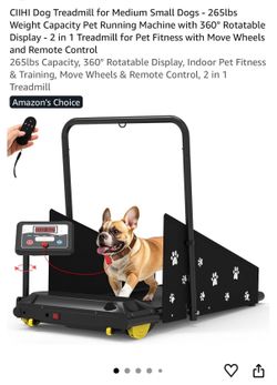 CIIHI Dog Treadmill for Small to Medium Dogs