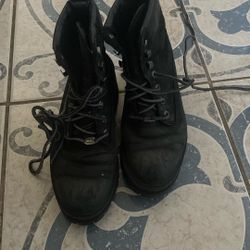 Timberland Black Boots Sz 6