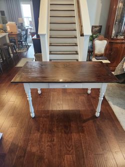 Farmhouse Dining Table with Drawer