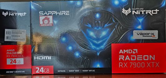 Sapphire Nitro+ RX 7900 XTX Gaming OC Vapor-X — 24GB GDDR6 — Mint Card, Original Box