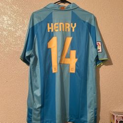 Thierry Henry #14 Barca Jersey Size 2XL