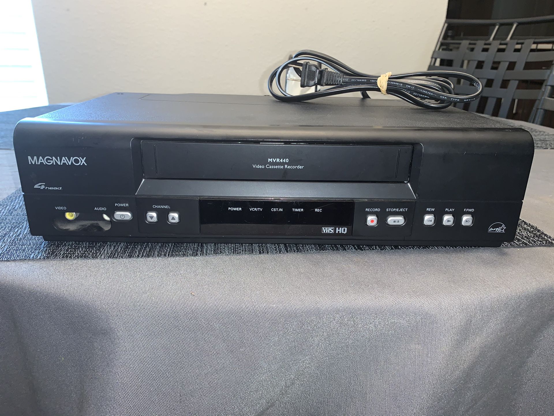 MAGNAVOX VCR 4 Head HQ VHS Player Video Cassette Recorder model MVR440MG/17