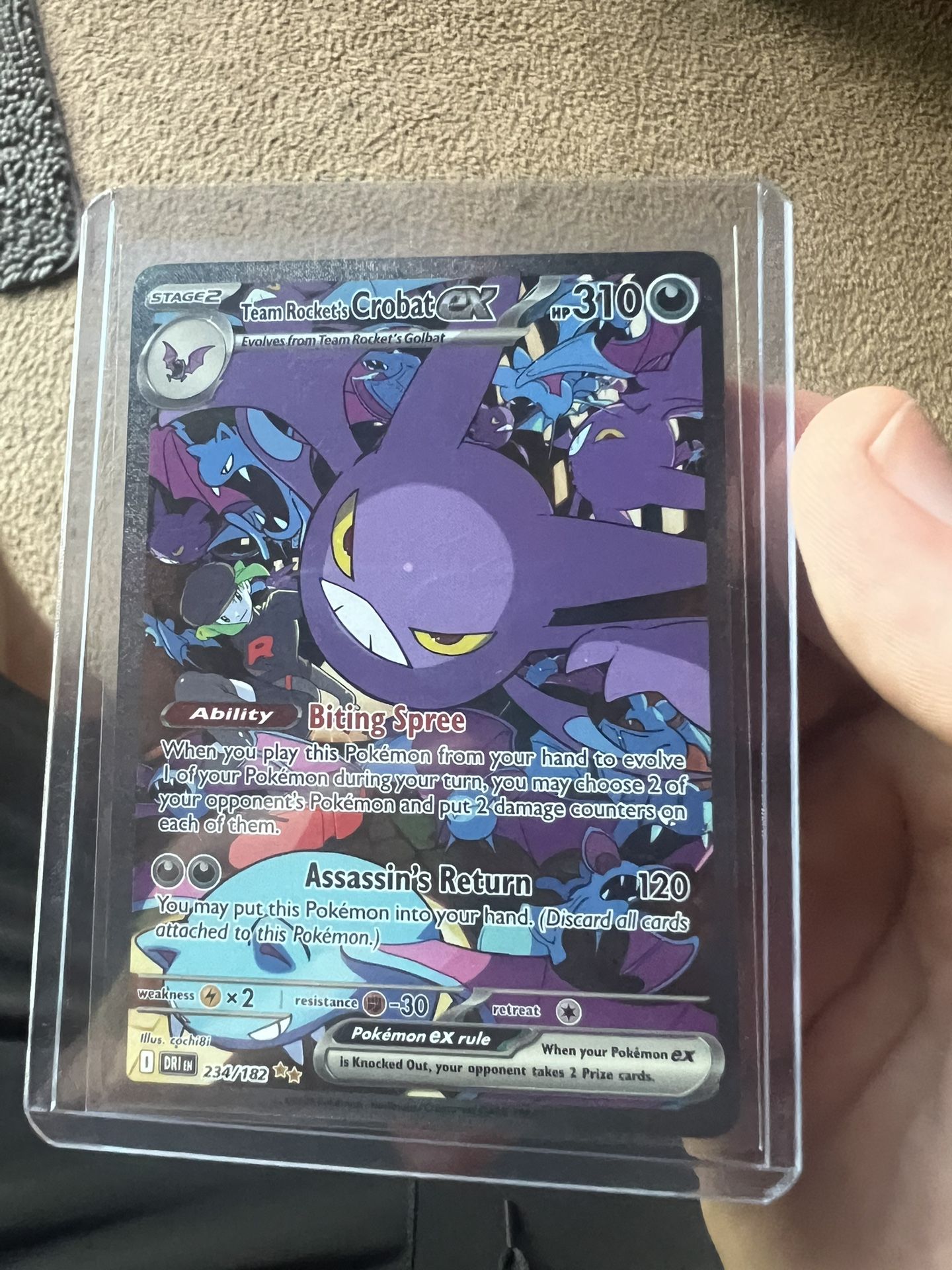 Team Rockets Crobat EX SIR