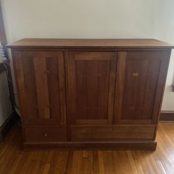 Vintage TV Media Cabinet Mid-Century Arts & Crafts STICKLEY