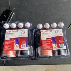 2 New Beer Pong / Pong Game Kits – Complete Party Set