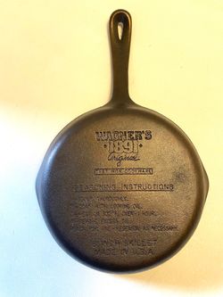 Beautiful Condition Wagner 8” inch 1891 Cast Iron Skillet Super clean - cooking surface perfect condition
