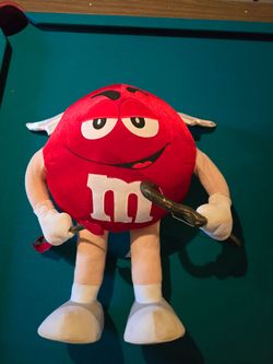 M&M red m and m large plush Cupid