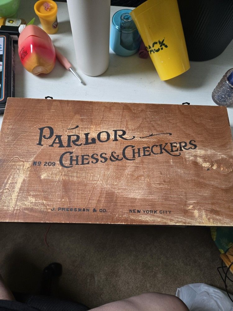 Chess & Checkers Board Set