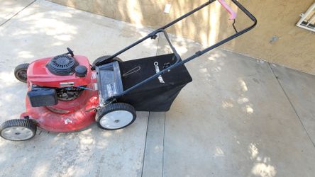 Troy-Bilt Gas Push Lawn Mower with Bag
