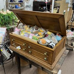Sale… Antique Coats & Clark Thread Cabinet