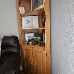 Solid Wood Corner Cabinet – Southwestern or Cabin Style
