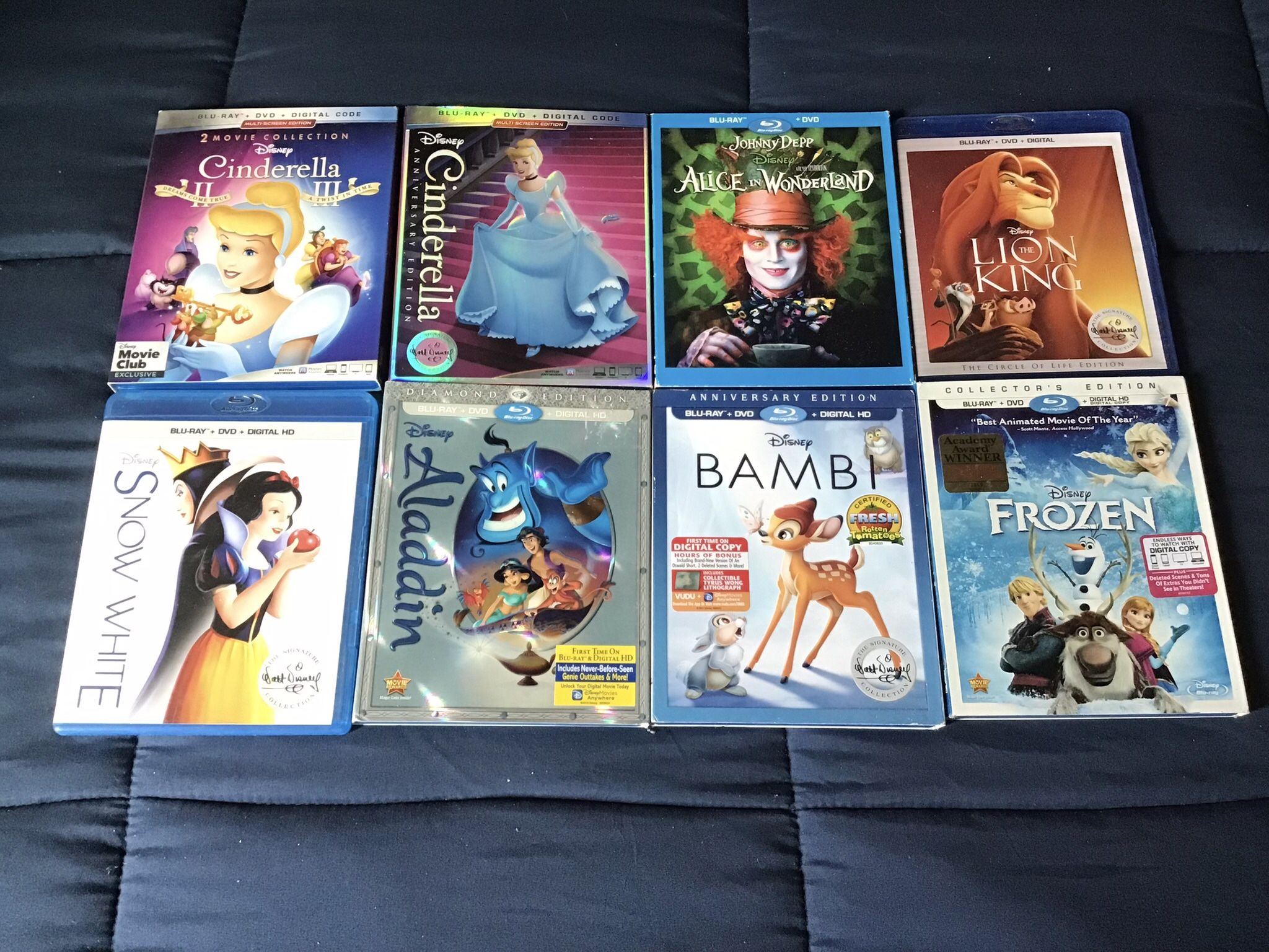 $5 Disney Blurays Cinderella The Lion King