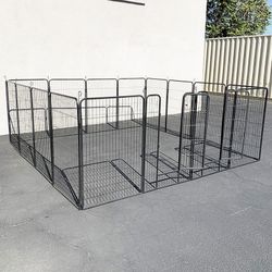 (Brand New) $270 Large 10x10ft Heavy Duty 48” Tall, 16-Panels Dog Playpen Pet Exercise Fence Crate Kennel
