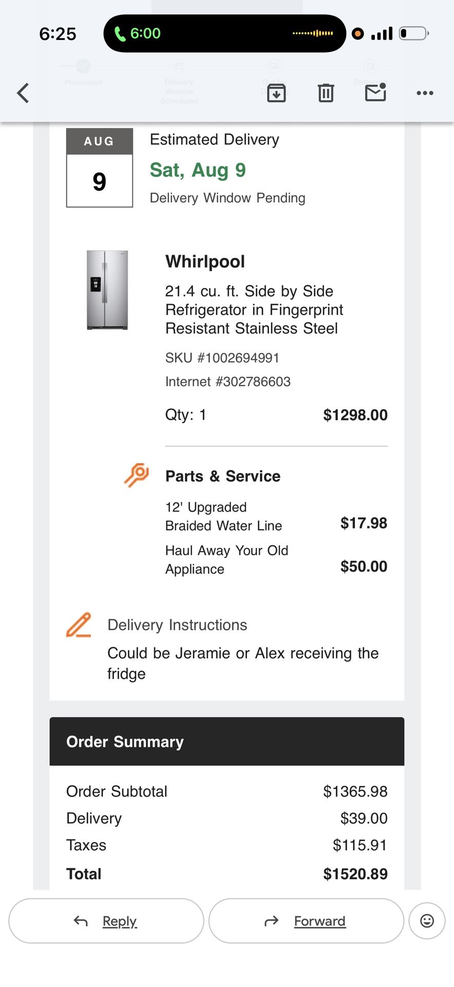 Whirlpool Refrigerator