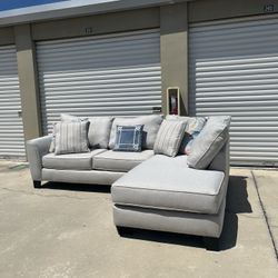 Light Blue Sectional Couch