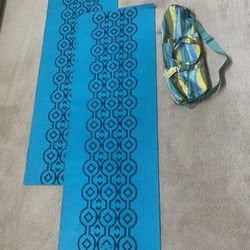 Omiota Yoga Bag $30 and 2 Yoga Mats $10 each