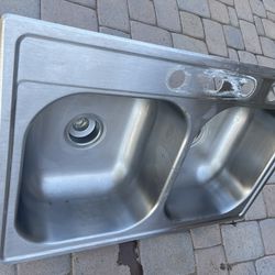 Double Aluminum Sink