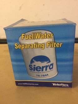 Boat fuel water separating filter