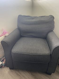 Charcoal Grey Armchair
