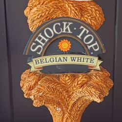 Shoke Top Belgian White Beer Tap Handle Approximately 12" Tall.