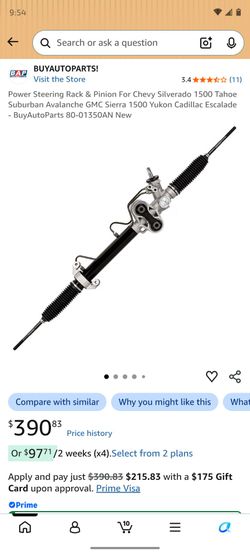 2007-2014 Chevy Avalanche steering rack