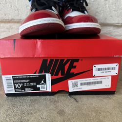 Jordan 1 Retro High OG Fearless White Black University Blue Size 10.5. Good Condition Cash Or Bitcoin Only