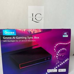 Govee AI Sync Box With Monitor Backlight, HDMI 2.0 4K Gaming Sync Box