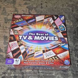 The Best of TV & Movies ~ Trivia Board Game (2014)  Brand NNew & Factory Sealed!